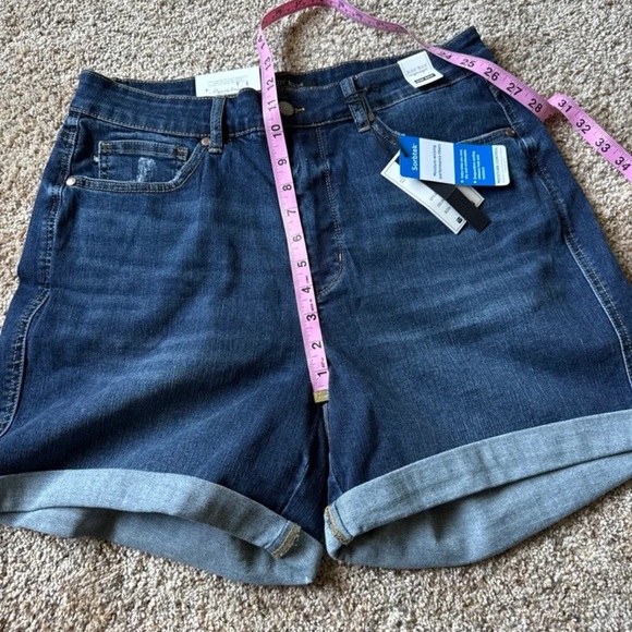 NWT Judy Blue Tummy Control High Waist Cool Denim Shorts, style 150286 
size 1XL - Picture 11 of 12
